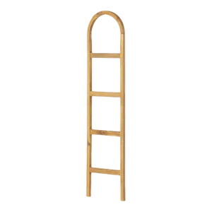 Four Hands Arched Ladder, Natural Brown Teak