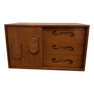 Young Manufacturing 1960's Vintage Mid Century Modern Brutalist Dresser, Attributed For Sale
