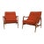 Textile Mid Century Modern Lounge Chairs - a Pair For Sale - Image 7 of 7