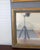 Antique Trumeau Style Gray Painted Wall Mirror With Gold Leaf For Sale - Image 10 of 12