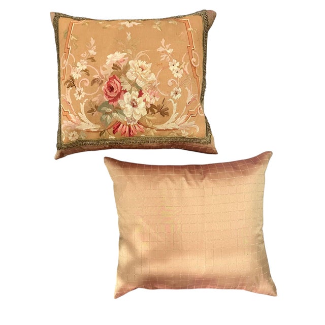 Mid 19th Century 19th Century French Tapestry Pillows - A Pair For Sale - Image 5 of 5