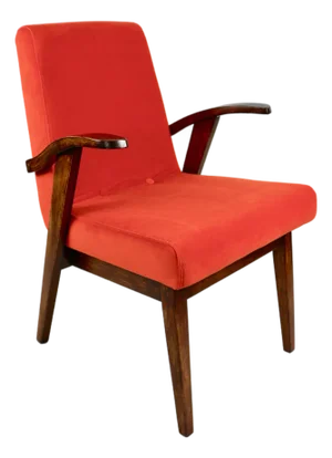 Orange Easy Chair attributed to Mieczyslaw Puchala, 1970s
