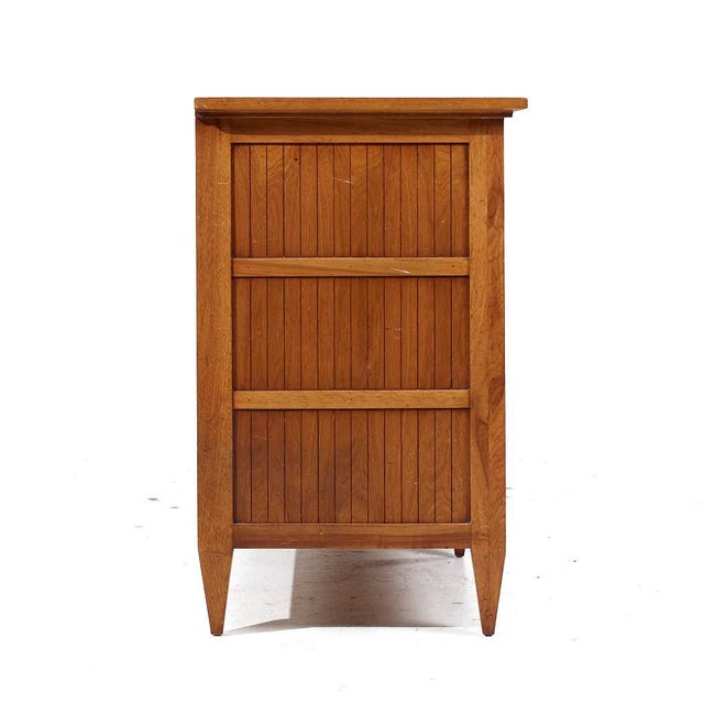Tomlinson Tomlinson Sophisticate Mid Century Walnut Lowboy Dresser For Sale - Image 4 of 10