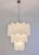1990s Large Three-Tier Venini Murano Glass Tube Chandelier in Etched Glass, 1990s For Sale - Image 5 of 16