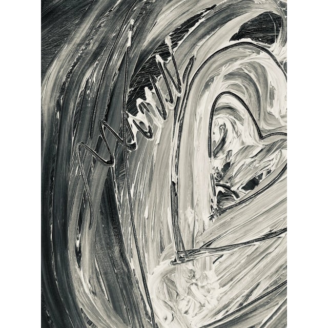 Hearts, original acrylic painting O/C by Erik Sulander, 16x20, signed, Unframed.