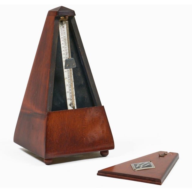 1940s Wittner Mechanical Pyramid Metronome For Sale - Image 5 of 13