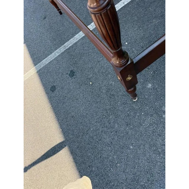 Georgian Style Carved Queen Size Poster Bed by White Furniture For Sale - Image 15 of 18