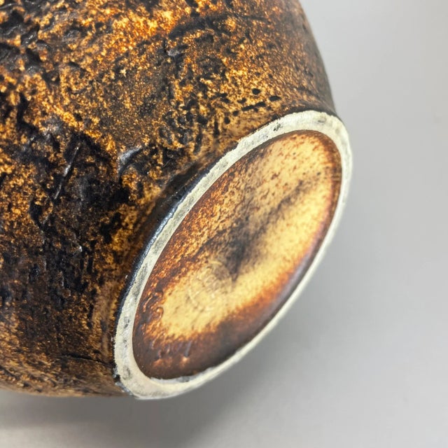 Large Fat Lava Pottery Vase by Jasba Ceramics, Germany, 1970s For Sale - Image 17 of 18