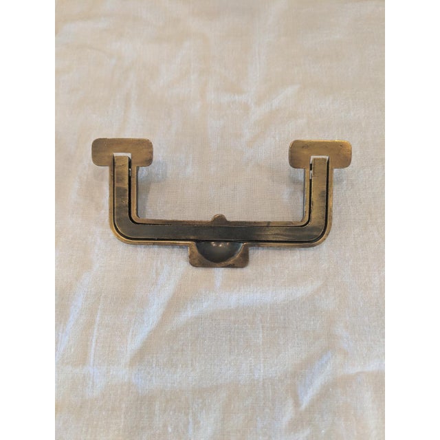 Henredon Artefacts Campaign Dresser Inlaid Brass Drawer PullsHandle