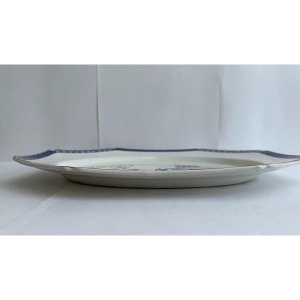 English Antique Medium Woods Ware Ironstone Platter For Sale - Image 3 of 9