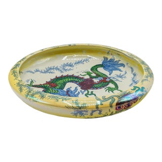 Antique Serving Bowl, English, Ceramic, Fruit Dish, Oriental Taste, Circa 1920 For Sale