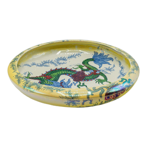 Antique Serving Bowl, English, Ceramic, Fruit Dish, Oriental Taste, Circa 1920