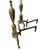 Pair of VIntage Brass Andirons in Regency Revival Style For Sale - Image 4 of 11