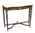 Vintage French Walnut Console Table with Marble Top, 1930 For Sale