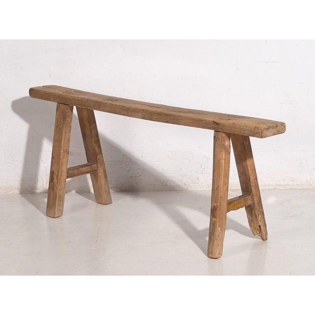 Antique Wooden Bench, 1870s For Sale - Image 6 of 8