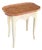 French Provincial Painted Side Table W Faux Marble Top For Sale