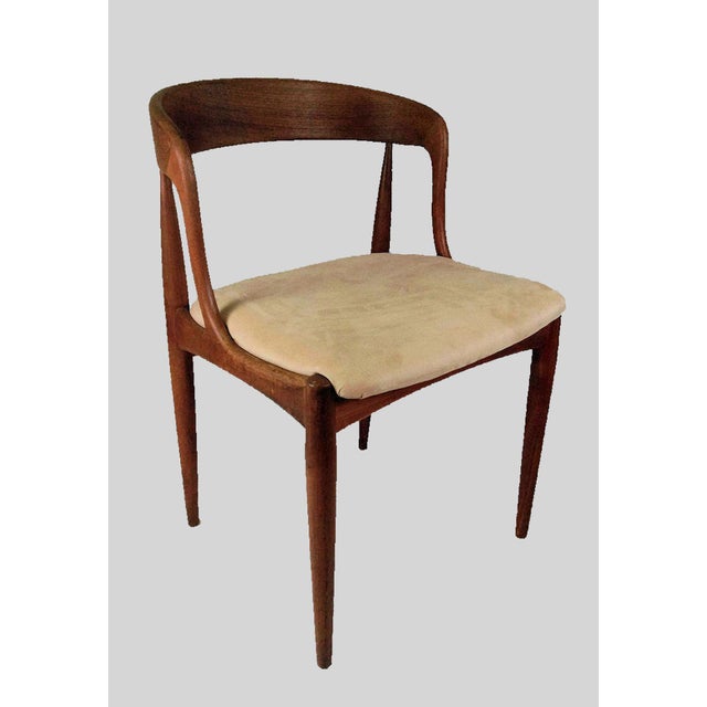 Teak Dining Chairs by Johannes Andersen for Uldum Møbelfabrik, Restored with Customizable Reupholstery, 1960s, Set of 6 For Sale - Image 9 of 14