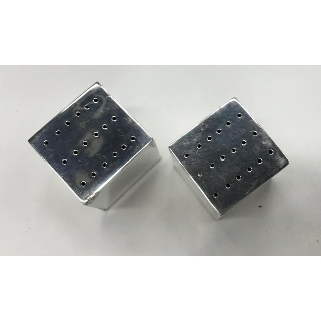 Metal Vintage Mexican Sterling Silver Salt and Pepper Shakers For Sale - Image 7 of 9