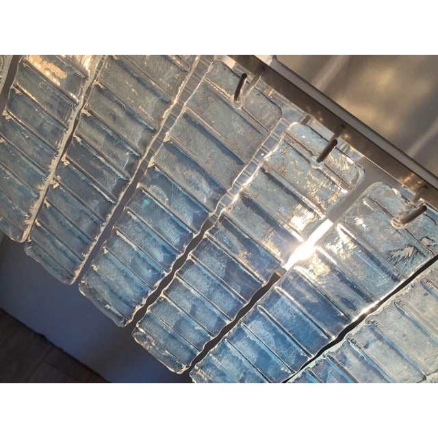 Murano Glass Sputnik Opalino Italian Handmade Chandelier For Sale - Image 6 of 12