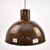 Metal Mid 20th Century Midi Bunker Fog & Mørup Pendant Light by Jo Hammerborg in Chocolate Brown For Sale - Image 7 of 17