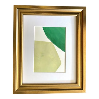 2023 "Ghianda" Minimalist Abstract Painting on Paper by Artist r.k. Red For Sale