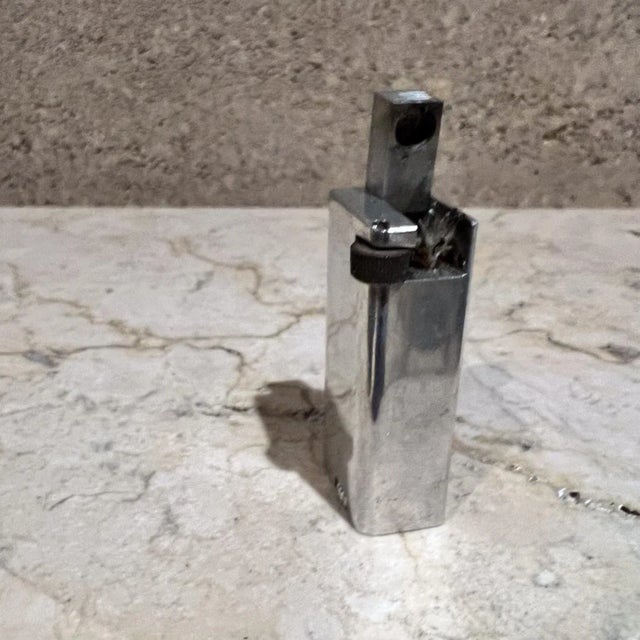 1940s Art Deco Cigarette Lighter Aluminum Block Lift Arm For Sale - Image 10 of 12