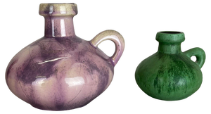 Set Colorful Ceramic Studio Pottery Vases by Otto Keramik, Germany, 1970s, Set of 3