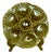 French Majolica Barbotine Oyster Plate in Green Glaze from Sarreguemines, 1875 For Sale
