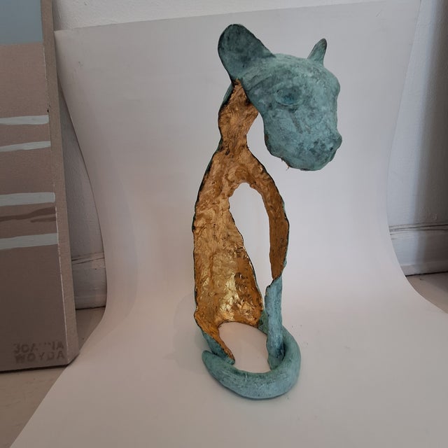 Early 21st Century Antonio Giancaterino, The Cat, Bronze Sculpture, 2019 For Sale - Image 5 of 6