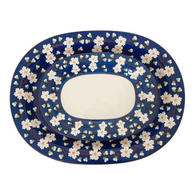 Pair of 19th Century Oval Wedgwood Pearlware Platters For Sale