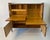 Beige Italian Secretaire with Geometric Veneer and Carved Panels, 1950s For Sale - Image 8 of 12