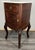 Metal Antique French Carved Walnut Bedside Table with Marble Top For Sale - Image 7 of 16