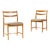 20th Century Danish Wooden Chairs, Pair For Sale