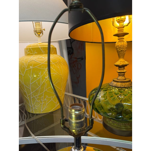 Brown Vintage Mic Century Modern 1970s Chrome and Cork Lamps a Pair For Sale - Image 8 of 10