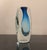 Global Views “Offset” Vase – Small - Light Blue Polish Art Glass For Sale In Dallas - Image 6 of 8