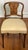 French Walnut Boudoir, Vanity Chair With Floral Inlay, C. 1900s For Sale - Image 10 of 16
