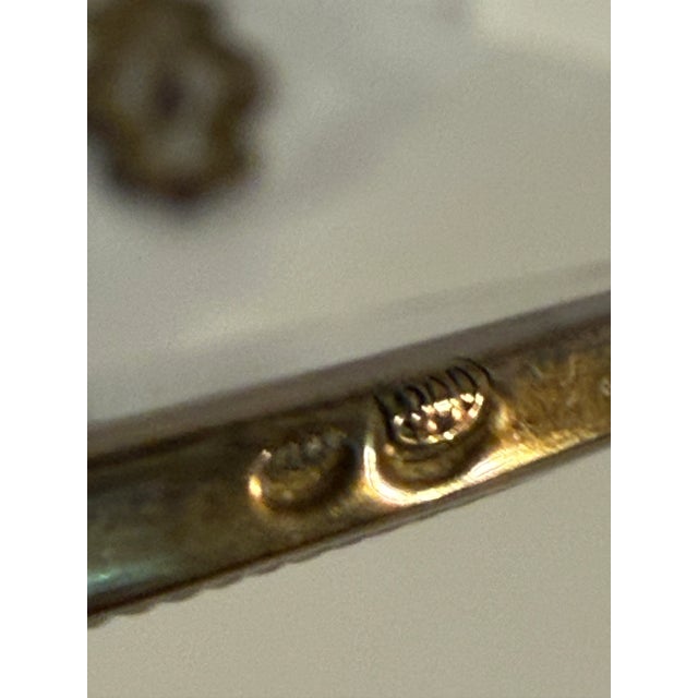 Art Deco Antique European 800 Silver Hand Mirror With Ornate Rococo Handle For Sale - Image 3 of 12