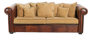 Vintage Three-Seater Sofa in Sheepskin Leather