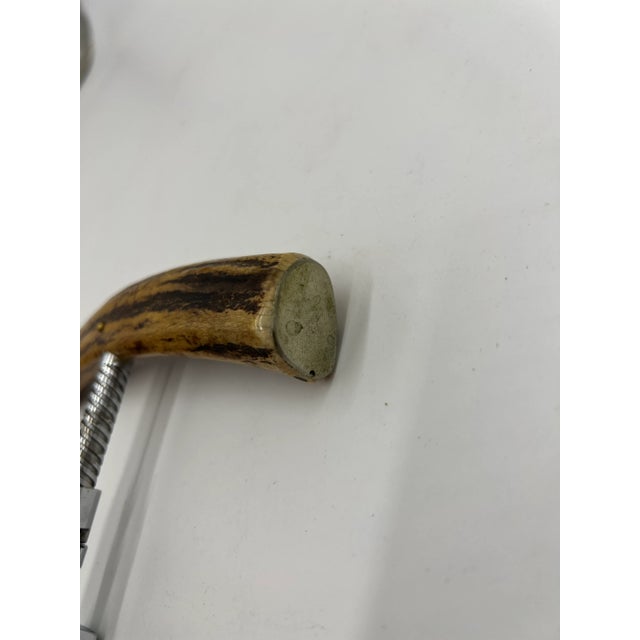 Antique German Antler Mounted Corkscrew For Sale - Image 4 of 6