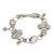 Modern Silpada Flower Charm Bracelet, Sterling Silver, Length 7.75 Inches For Sale - Image 3 of 8