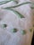 French Antique French Linen Sheet, Jl Monogram With Sage Green Embroidery, Circa 1920 For Sale - Image 3 of 11