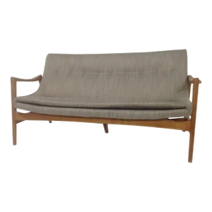 Gray Mid-Century Modern Style Sofa