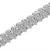.925 Sterling Silver 3.0 Cttw Diamond Multi Row Cluster Slanted Wave Link Tennis Bracelet For Sale - Image 4 of 7