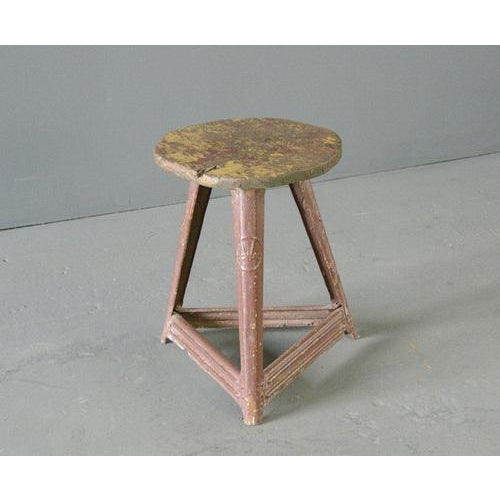 Industrial Factory Stool by Rowac, 1930s For Sale - Image 10 of 12
