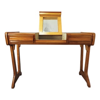 Console Table with Design Mirror, 1950s For Sale