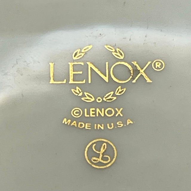 White Vintage Lenox Seashell Trinket Dish For Sale - Image 8 of 8