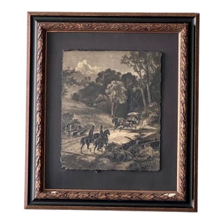 Antique Printing Block Plate - Unsigned For Sale