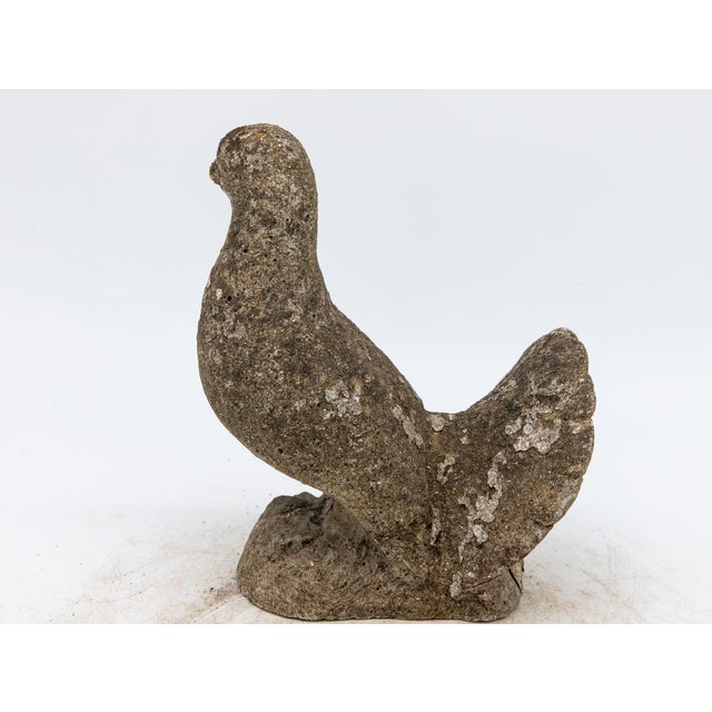 Gray Concrete Dove Garden Ornament, England 20th Century For Sale - Image 8 of 9