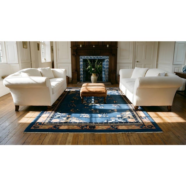 Antique Chinese Peking Rug For Sale - Image 13 of 15