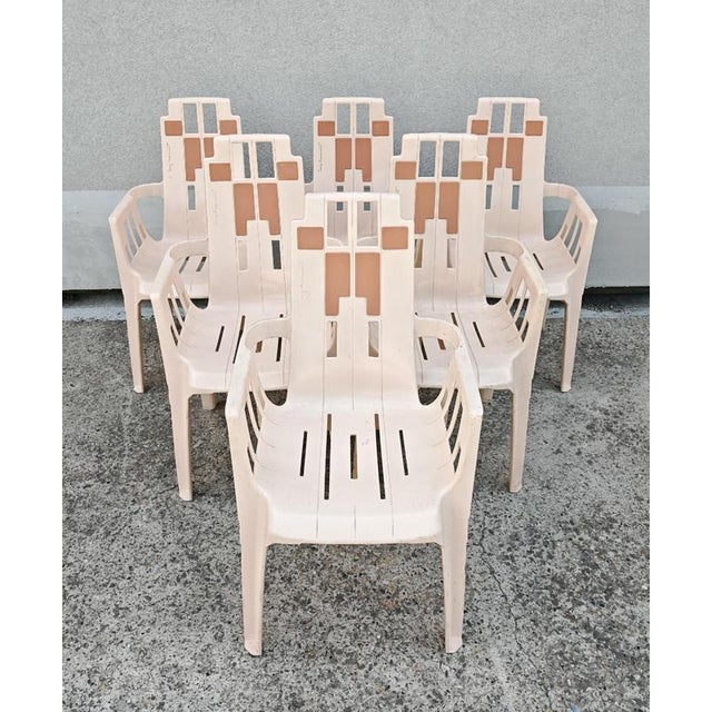 Art Deco Table and Chairs by Pierre Paulin, 1988, Set of 7 For Sale - Image 10 of 18